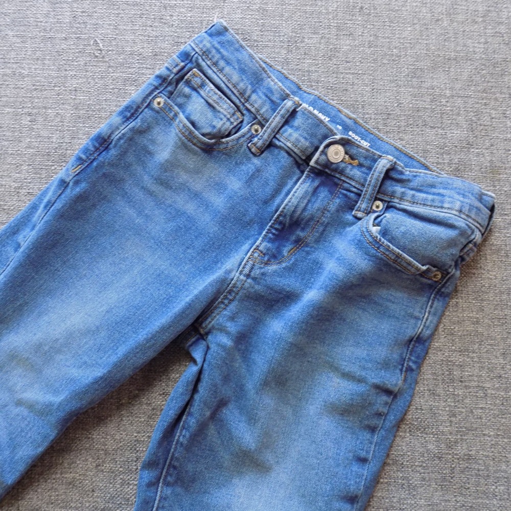 Old Navy‎ Boot-Cut Jeans Boys Size 10 Blue Good Built-In Flex Adjustable Waist